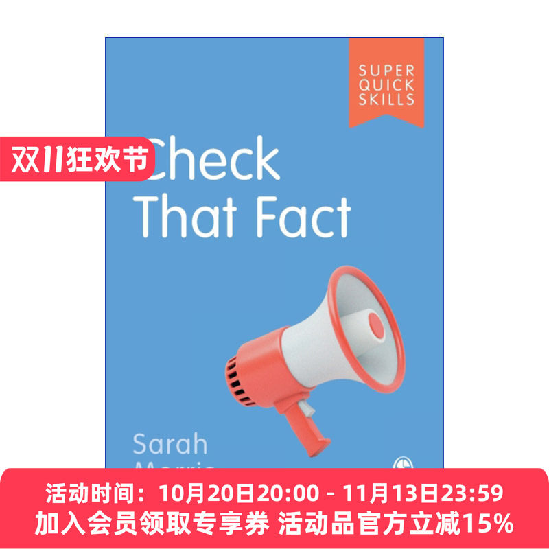 如何做事实核查 英文原版 Check That Fact SAGE学术技能入门系列 英美大学本科生学术指南 英文版 进口英语原版书籍