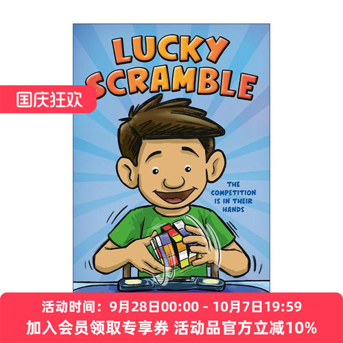 英文原版 Lucky Scramble 幸运争夺战 魔方比赛 儿童漫画 Peter Raymundo 英文版 进口英语原版书籍