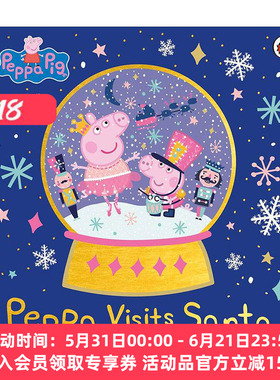 英文原版 Peppa Visits Santa 小猪佩奇绘本 佩奇与北极圣诞老人 英文版 进口英语原版书籍