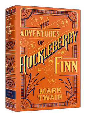 英文原版 The Adventures of Huckleberry Finn 哈克贝利 费恩历险记 皮革精装收藏版 英文版 进口英语原版书籍