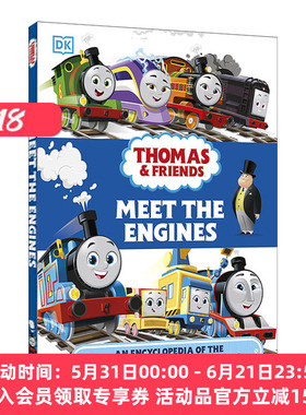 遇见引擎 英文原版 托马斯和朋友们的角色百科全书 Thomas & Friends Meet the Engines 精装 英文版 进口英语原版书籍