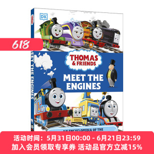 遇见引擎 英文原版 托马斯和朋友们的角色百科全书 Thomas & Friends Meet the Engines 精装 英文版 进口英语原版书籍