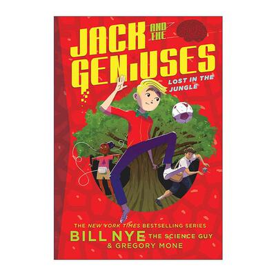 英文原版 Jack and the Geniuses 03 Lost in the Jungle 杰克和天才系列3 迷失丛林中 儿童动作冒险小说 比尔·奈 进口英语书籍