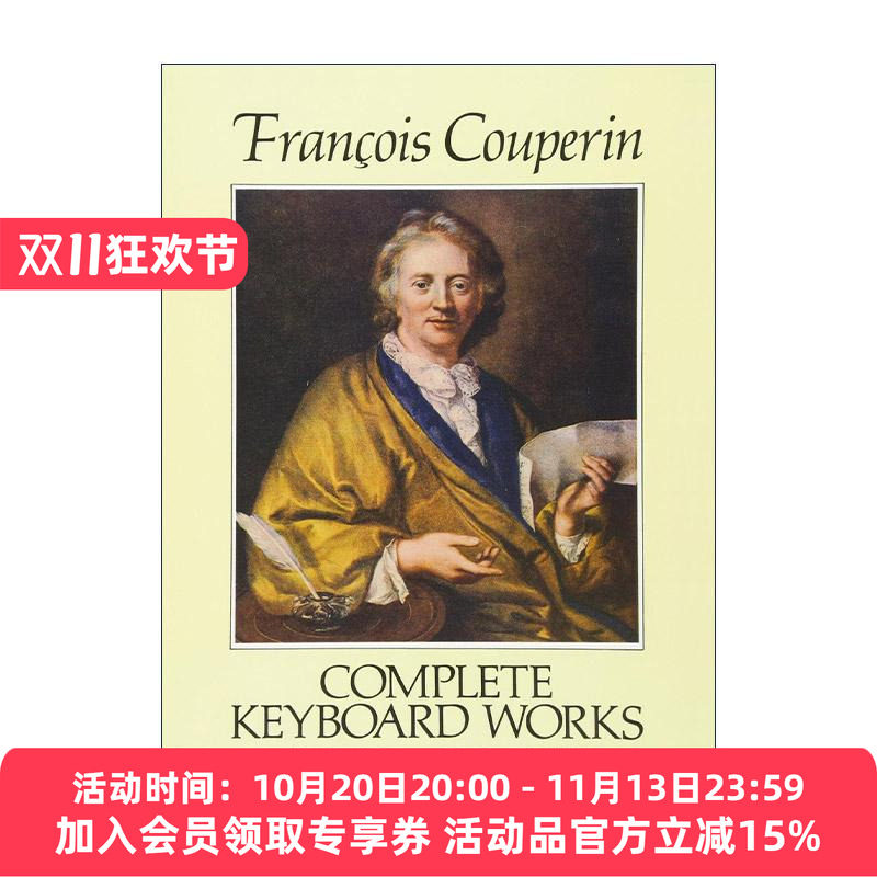 英文原版 Complete Keyboard Works Series One 弗朗索瓦&middot;库普兰完整键盘乐器音乐作品集 卷一 乐谱 英文版 进口英语原版书籍