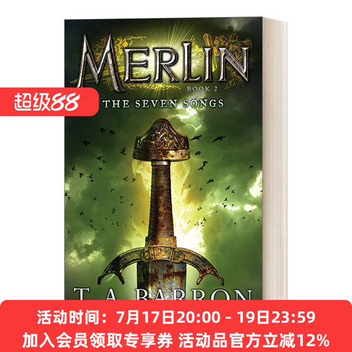 英文原版 The Seven Songs Book 2 Merlin Saga 梅林传奇系列2 儿童幻想侦探冒险小说 T. A. Barron 英文版 进口英语原版书籍