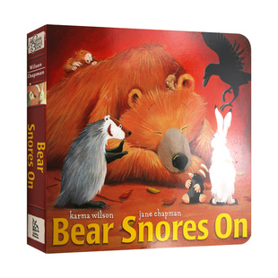 英文原版 绘本 英文版 熊熊打鼾 进口英语书籍 纸板书 Snores 华研原版 Bear