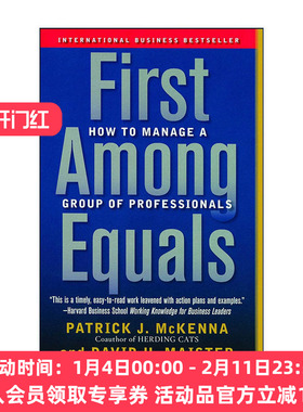 英文原版 First Among Equals 专业团队的管理 如何管理高学历的知识型员工 2002年商业书籍奖英文版 进口英语原版书籍