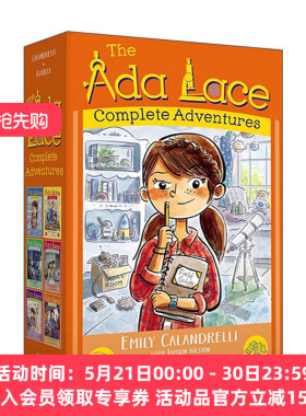英文原版 The Ada Lace Complete Adventures 艾达蕾丝的科学奇遇6册盒装 美国国家自然科学协会年度STEM 英文版进口英语原版书籍
