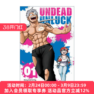 不死不幸漫画  英文原版 Undead Unluck Vol.1 卷一 户冢庆文 英文版 进口英语原版书籍