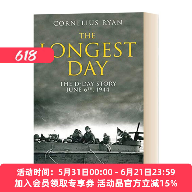 英文原版 The Longest Day The D-Day Story June 6th 1944 最长的一天 1944诺曼底登陆 二战史诗三部曲 英文版