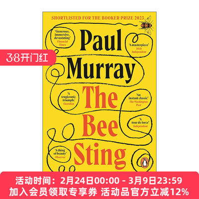 英文原版 The Bee Sting 蜜蜂蛰 Paul Murray家庭小说 布克奖短名单 英文版 进口英语原版书籍