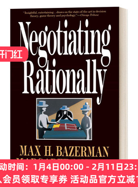 华研原版 英文原版 Negotiating Rationally 理性谈判 英文版 进口英语原版书籍
