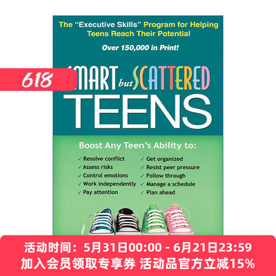 聪明却混乱的孩子  英文原版 Smart but Scattered Teens 青少年版 帮助青少年克服弱执行能力 英文版 进口英语原版书籍