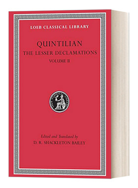 英文原版 The Lesser Declamations Volume II 古罗马教育家Quintilian 次要演说 卷2 拉英对照版 洛布古典丛书 英文版进口英语书
