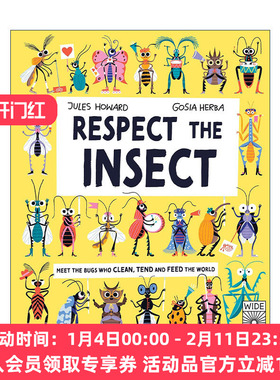 英文原版 Respect the Insect 不可不知昆虫的真相 儿童科普百科精装读物 英文版 进口英语原版书籍