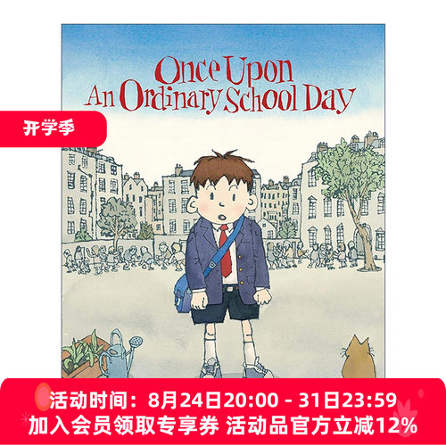 英文原版 Once Upon An Ordinary School Day 平凡上学日 给普通小孩的治愈绘本 音乐节奏启蒙 入围2005年凯特·格林纳威奖 北村悟