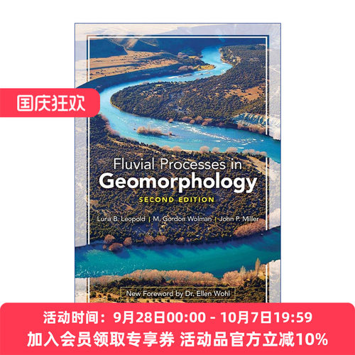 英文原版 Fluvial Processes in Geomorphology 地貌学中的河流演变 第二版 Luna B. Leopold 英文版 进口英语原版书籍