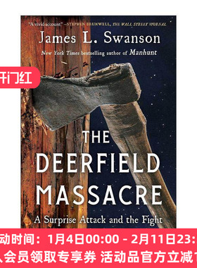 英文原版 Deerfield Massacre 迪尔菲尔德惨案 早期美国的一次突袭和生存之战 英文版 进口英语原版书籍