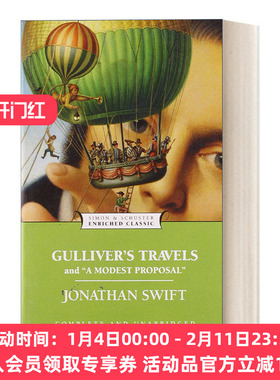 英文原版小说 Gulliver's Travels and A Modest Proposal  格列佛游记 Enriched Classics系列 英文版 进口英语原版书籍