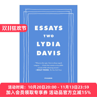 莉迪亚戴维斯文集卷2 英文原版 Essays Two On Proust Translation Foreign Languages and the City of Arles 进口英语书籍