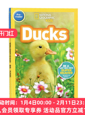 鸭子 英文原版 National Geographic Kids Readers Pre-reader Ducks 英文版 进口英语原版书籍