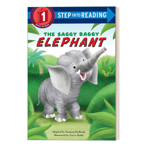 小象苏奇 英文原版 Step into Reading 1 - The Saggy Baggy Elephant 兰登分级读物1 英文版 进口英语原版书籍
