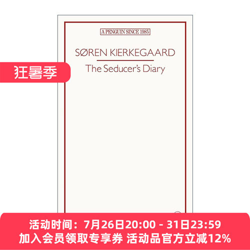 英文原版 The Seducer’s Diary 诱惑者的日记 克尔凯郭尔 企鹅经典文学90周年纪念系列 英文版 进口英语原版书籍