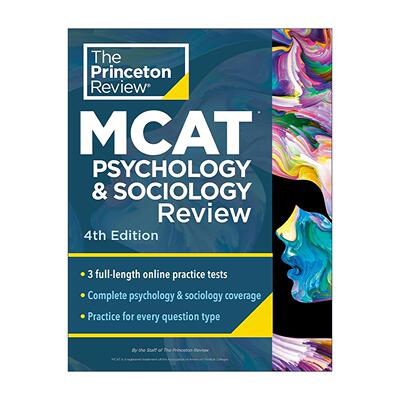 英文原版 Princeton Review MCAT Psychology and Sociology Review 4th Edition 普林斯顿美国医学研究生院入学考试心理学