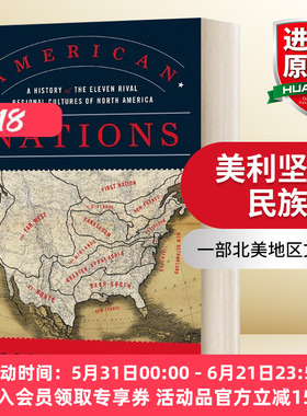 英文原版 American Nations 美利坚的民族 一部北美地区文化史 英文版 进口英语原版书籍