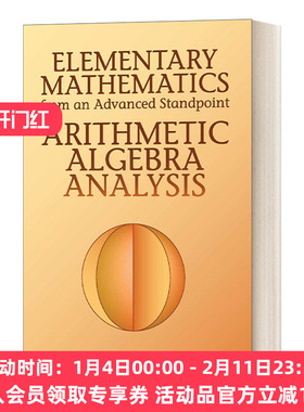 从高等角度看初等数学 英文原版 Elementary Mathematics from an Advanced Standpoint 算术 代数 分析 英文版 进口英语书籍