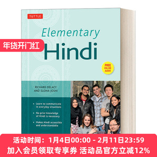 英文原版 Elementary Hindi Free Online Audio Included 初级印地语 学习在日常情况下交流 Richard Delacy 英文版 进口英语书籍