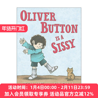 英文原版 Oliver Button Is a Sissy 奥利弗是个娘娘腔 儿童性别意识培养 汤米· 狄波拉 英文版 进口英语原版书籍
