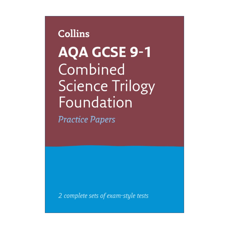 英文原版 Collins AQA GCSE 9-1 Combined Science Foundation Practice Test Papers柯林斯英国初中GCSE考试综合科学基础练习卷