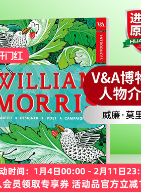 英文原版 V&A Introduces William Morris 威廉·莫里斯 英国艺术家 V&A博物馆人物介绍 英文版 进口书