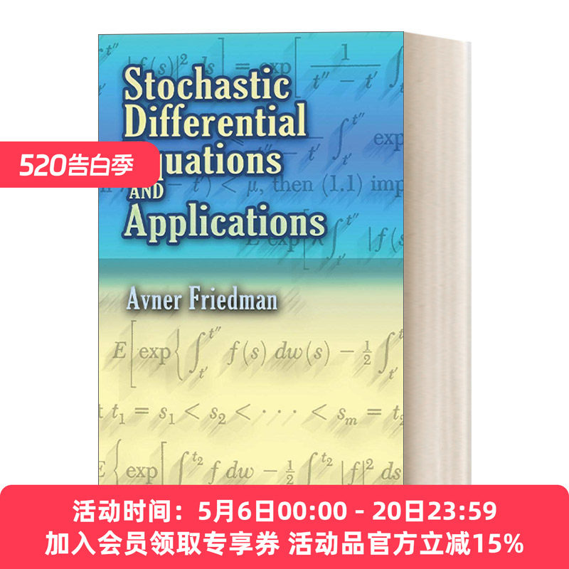 随机微分方程及其应用 英文原版 Stochastic Differential Equations and Applications 英文版 进口英语原版书籍
