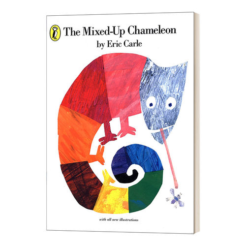 英文原版 The Mixed-up Chameleon 艾瑞卡尔 拼拼凑凑的变色龙 英文版 进口英语原版书籍