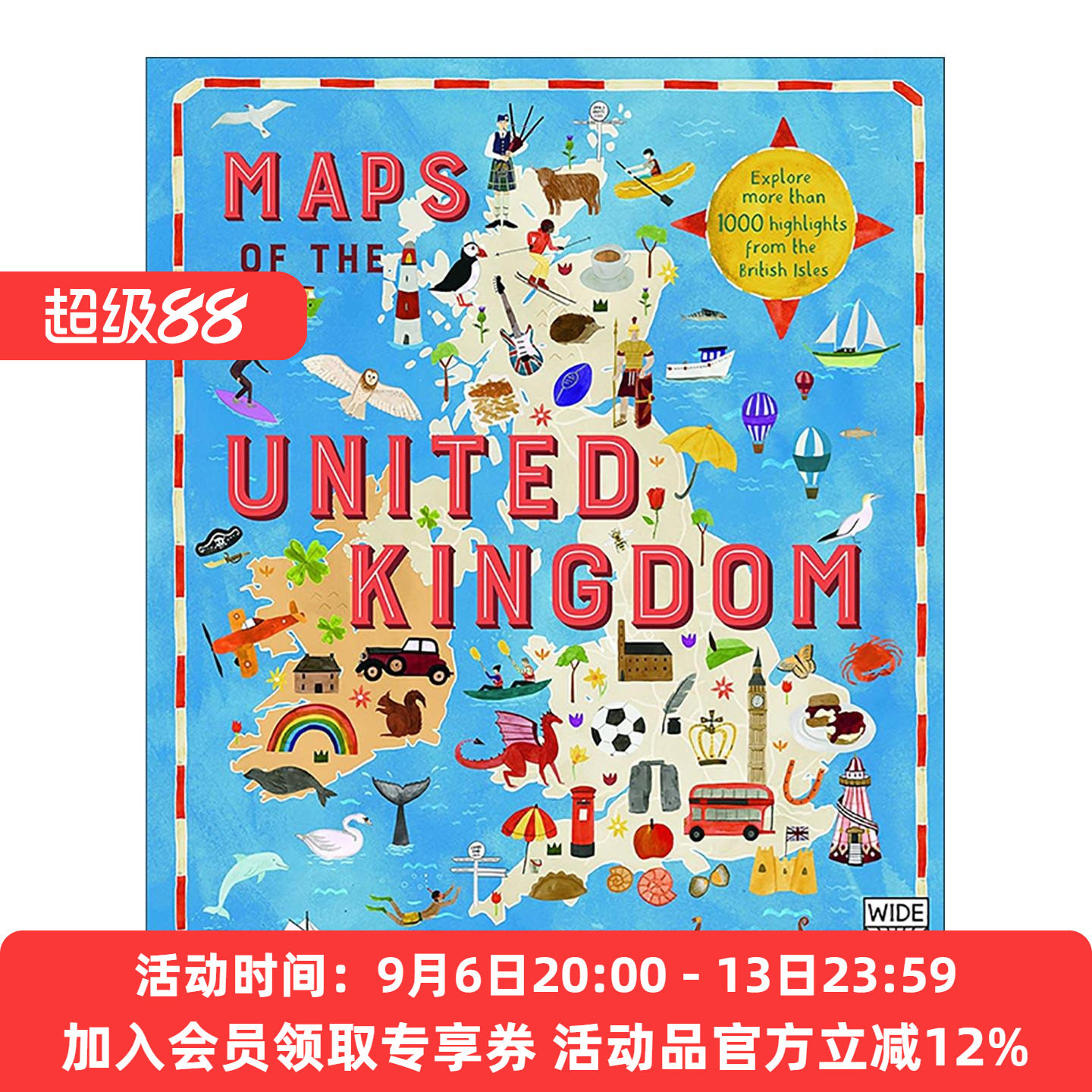 英国地图 英国地图 Maps of the United Kingdom 地理历史文化科普百科读物 英文版 进口英语原版书籍
