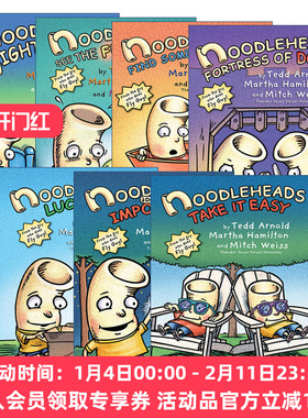 英文原版 Noodlehead 傻瓜面条头小子7册 爆笑漫画 儿童课外读物 和谐幽默全彩漫画故事书 英文版 进口英语书籍