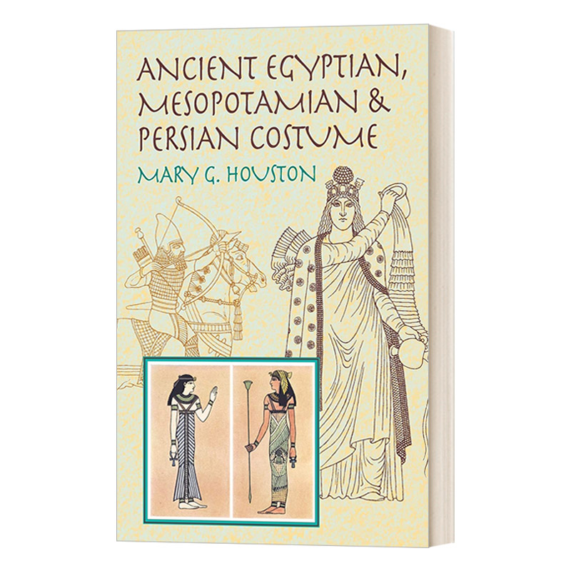英文原版 Ancient Egyptian  Mesopotamian & Persian Costume 古埃及 美索不达米亚和波斯服装 英文版 进口英语原版书籍
