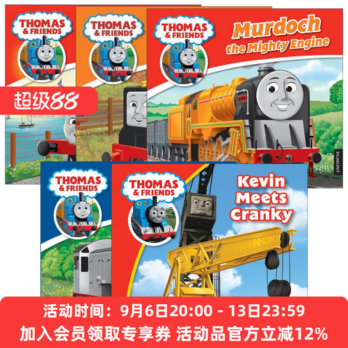 英文原版 Thomas & Friends 托马斯和朋友们系列绘本5册 托马斯小火车 凯文遇见克兰奇 丹尼斯 路西 默多克 英文版 进口原版书籍