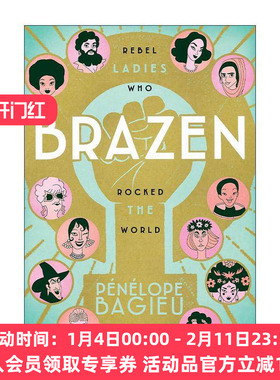 英文原版 Brazen 她们的传奇 聚焦古今中外的伟大女性 漫画版 佩内洛普·芭桔 英文版 进口英语原版书籍