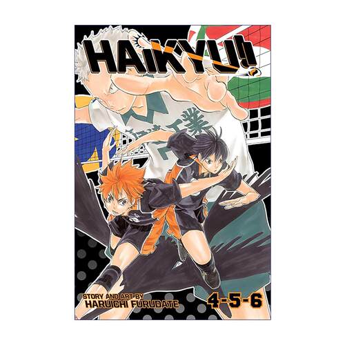 英文原版 Haikyu!! (3-in-1 Edition) Vol. 2 排球少年3合1卷二 英文版 进口英语原版书籍