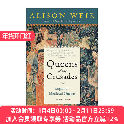 英文原版 Queens of the Crusades England's Medieval Queens 02 英国中世纪女王系列2 十字军东征女王 历史传记 Alison Weir