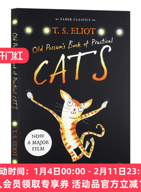 老负鼠的猫经 英文原版 Old Possum's Book of Practical Cats 擅长装扮的老猫经 艾略特 俏皮诗集 百老汇音乐剧猫的原著 英文版书