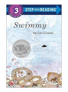 英文原版 Step into Reading 3 Swimmy 小黑鱼 1963年凯迪克奖《纽约时报》最佳插图书奖 李欧·李奥尼 英文版 进口英语原版书籍