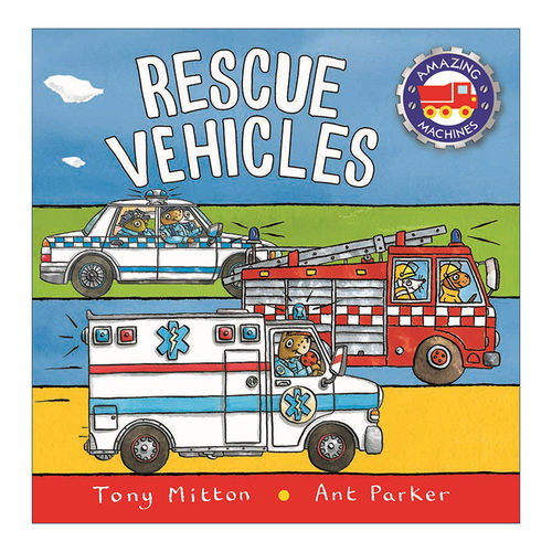 神奇的机器 英文原版 Amazing Machines Rescue Vehicles 急救车合集 英文版 进口英语原版书籍