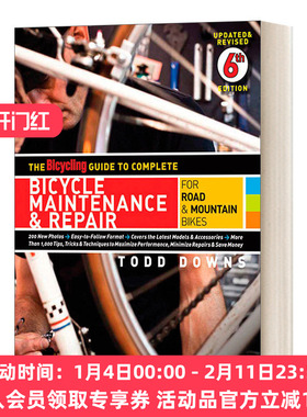 英文原版 The Bicycling Guide to Complete Bicycle Maintenance&Repair 完成自行车保养和维修的自行车指南 英文版 进口英语书籍