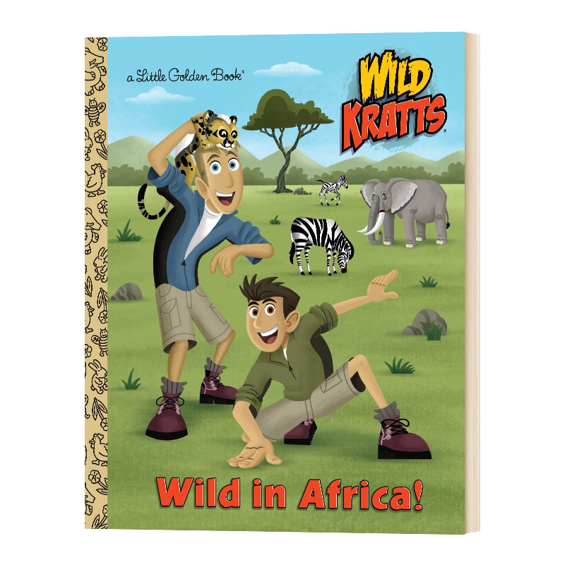英文原版 Wild In Africa Lgb 动物兄弟非洲之旅 英文版 动物科普 低幼亲子分级科普绘本