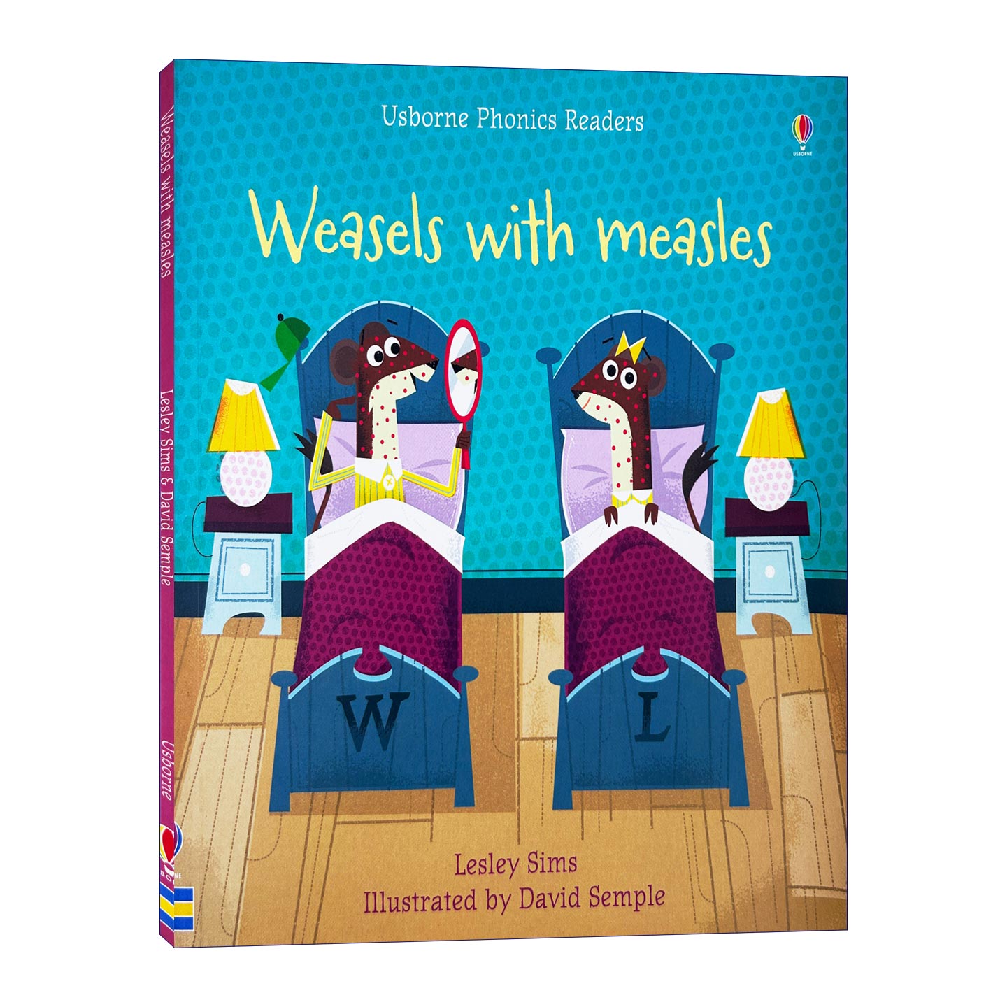 患麻疹的黄鼠狼 英文原版 Weasels with Measles 儿童启蒙绘本 Usborne出版 英文版 进口英语原版书籍