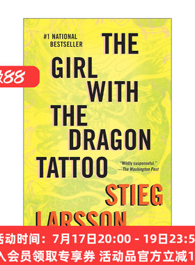 龙文身的女孩  英文原版 The Girl with the Dragon Tattoo Millennium Series 01 千禧年三部曲1 Stieg Larsson 进口英语原版书籍